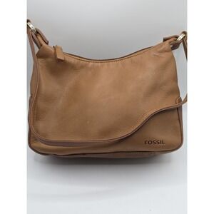 Vintage Small Golden Leather Fossil Handbag